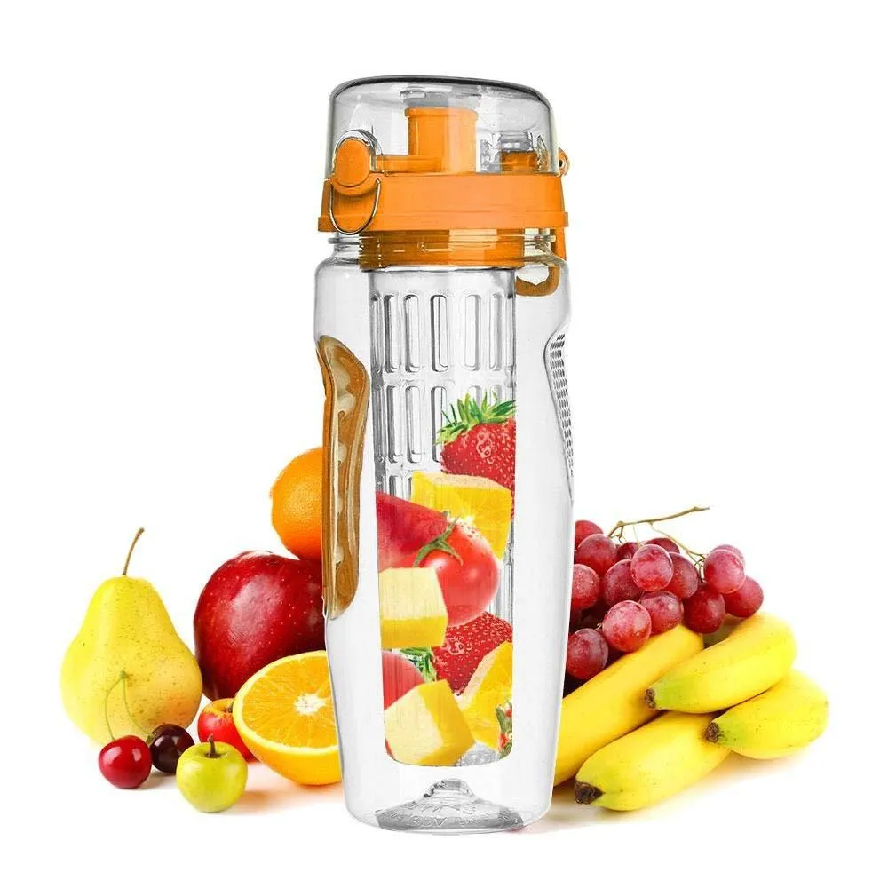1000ml Water Fruit Bottle BPA Free  Juice Shaker Drink Bottle Of Water