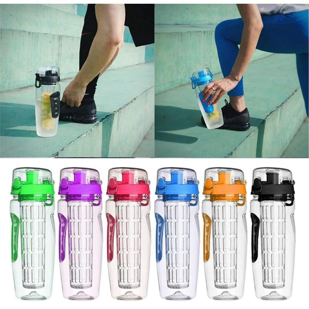 1000ml Water Fruit Bottle BPA Free  Juice Shaker Drink Bottle Of Water