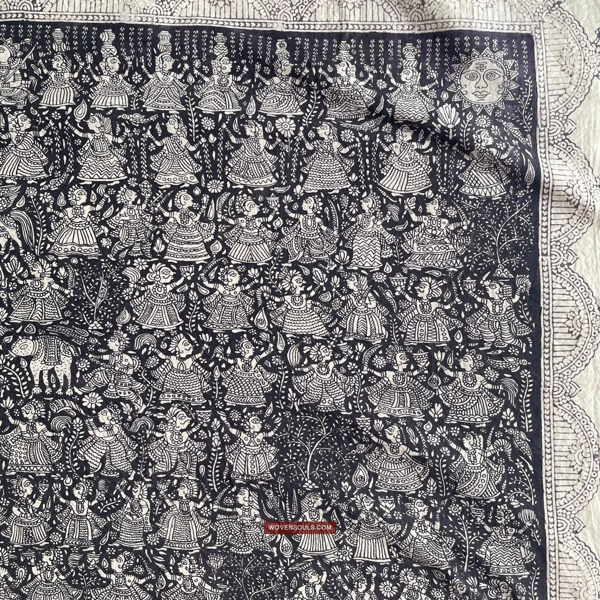 1117 Superfine Kalamkari Artwork - Museum Quality