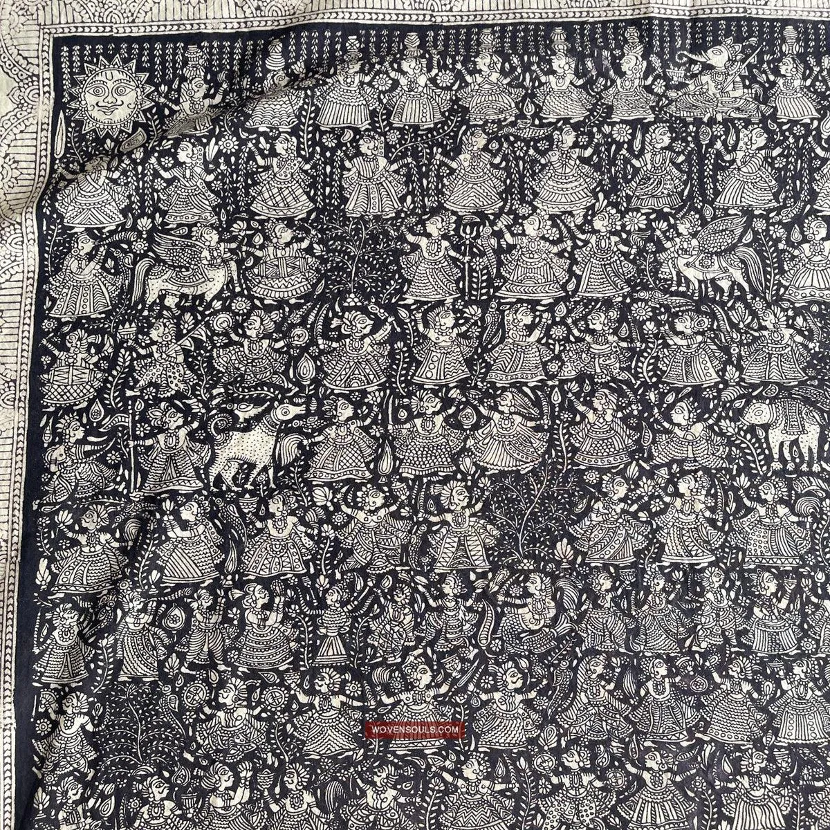 1117 Superfine Kalamkari Artwork - Museum Quality