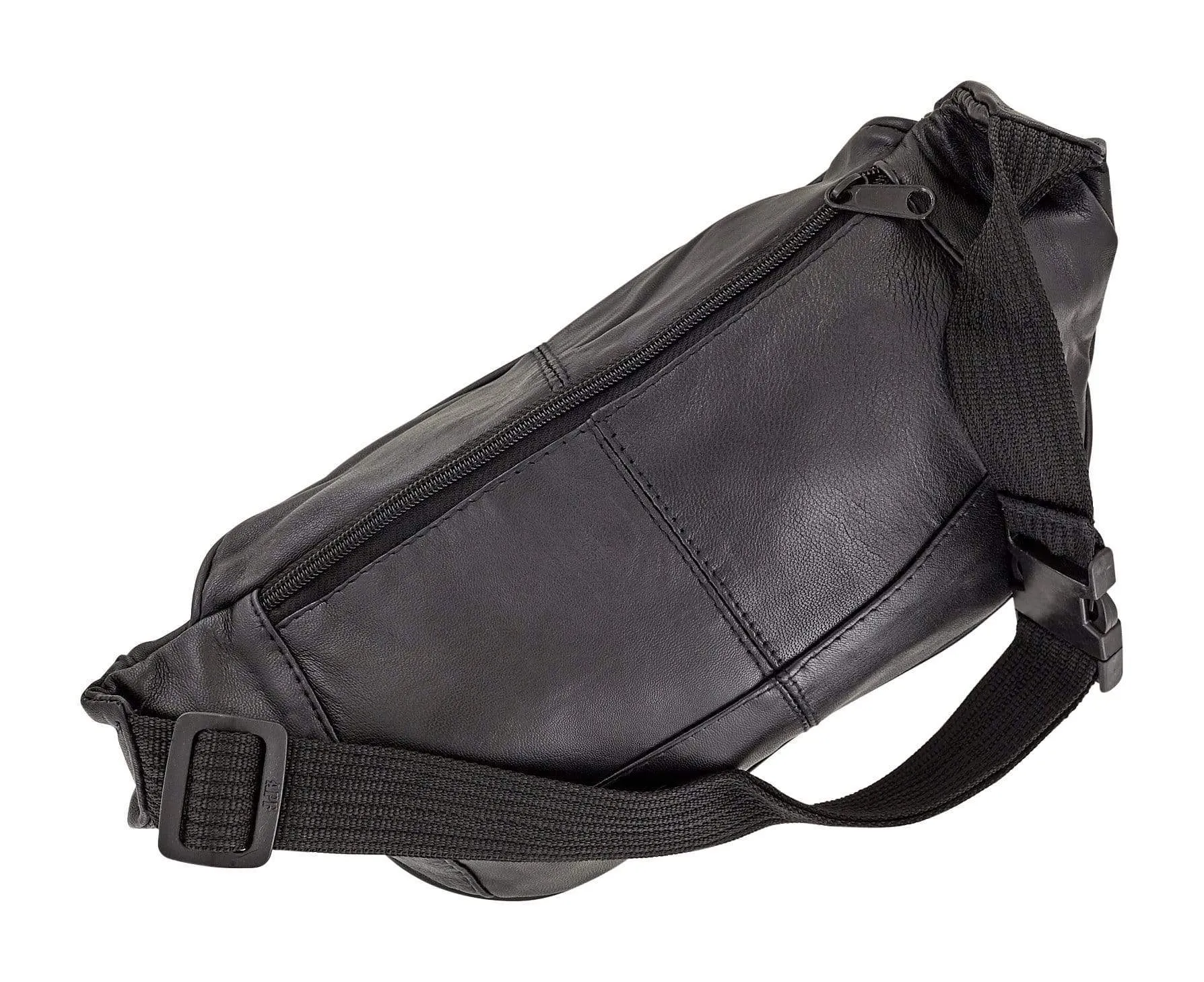 11" Black, Fanny Pack, Sheep Leather, #M-1671