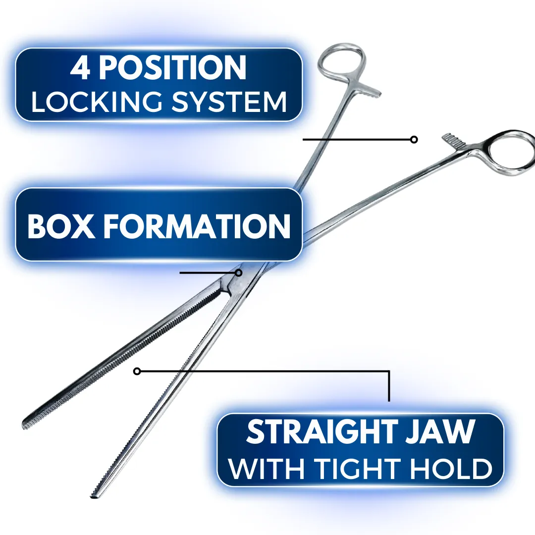 15" Stainless Steel Hemostat - Staight Tip  - S3-03297