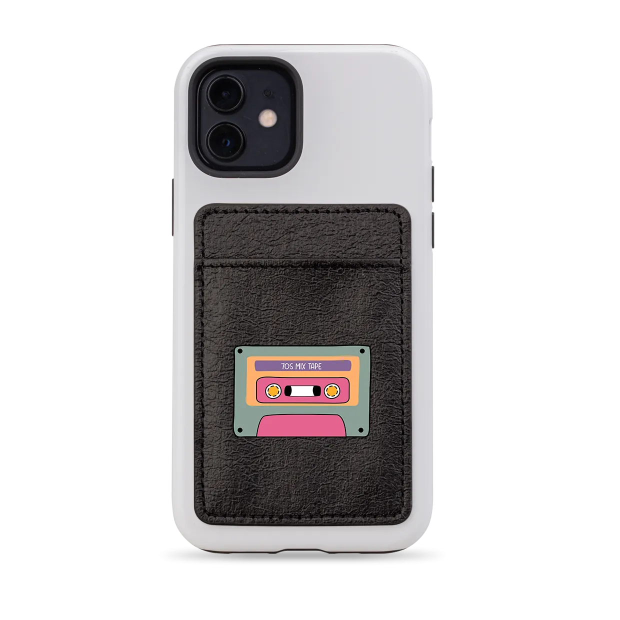 70's Mix Tape MagSafe Wallet- Black