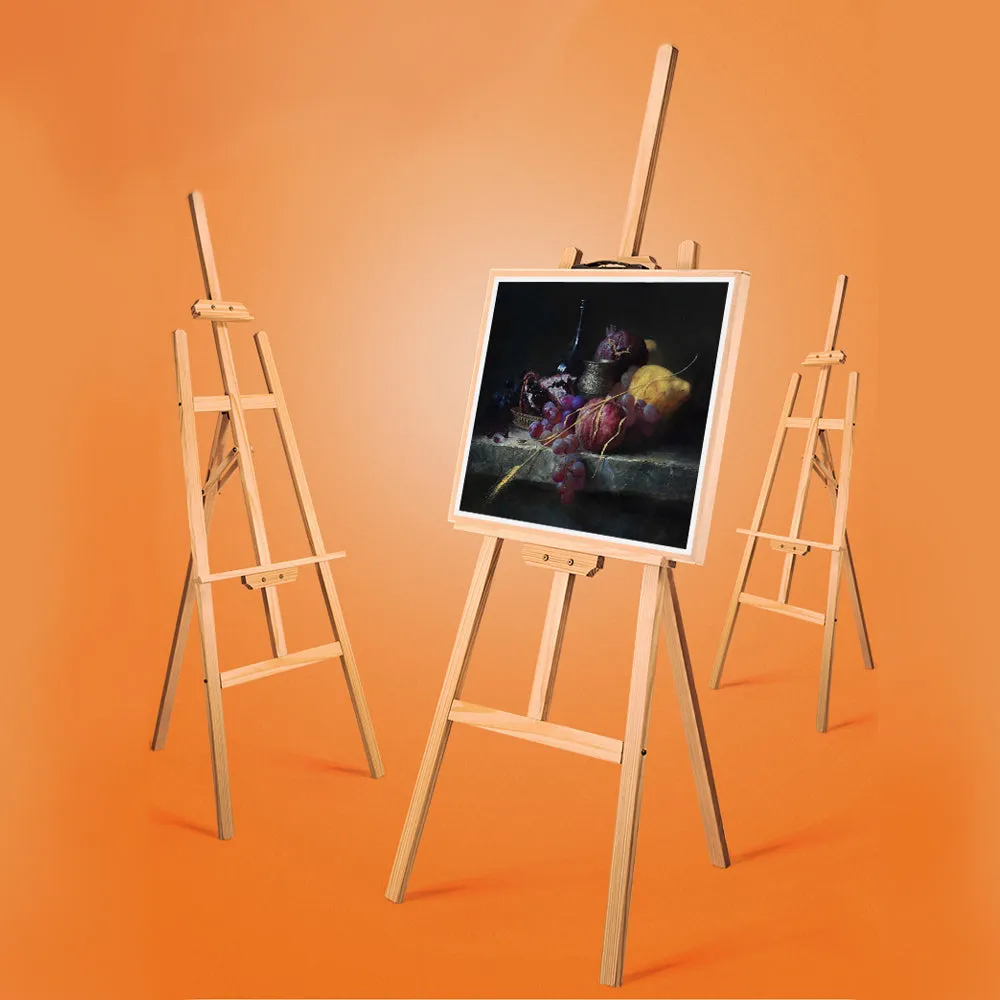 Adjustable Solid Pine Wood Easel Stand for Art and Display, 150CM