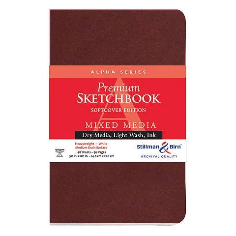 Alpha Series Premium Soft-Cover Sketch Books