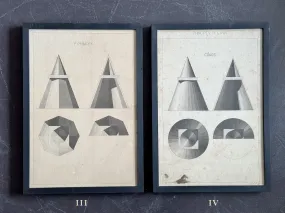 Antique French Monochrome Architectural Prints