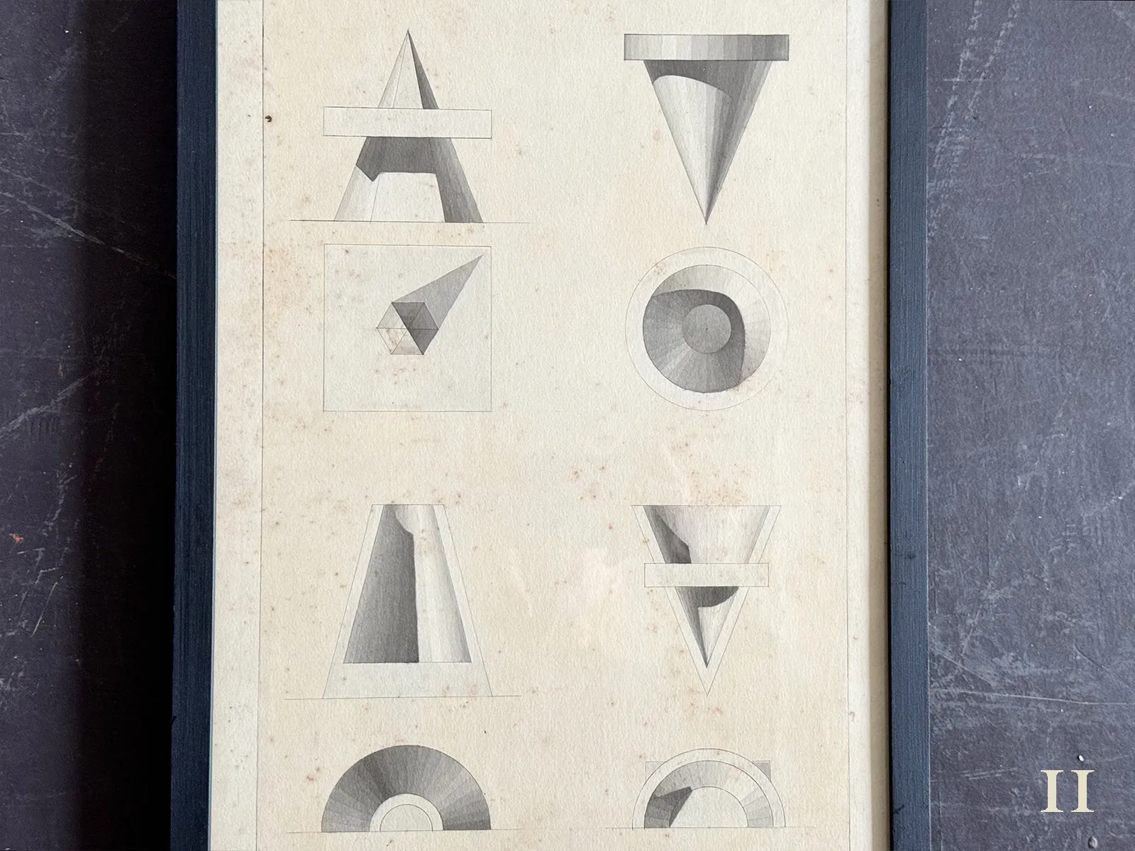 Antique French Monochrome Architectural Prints