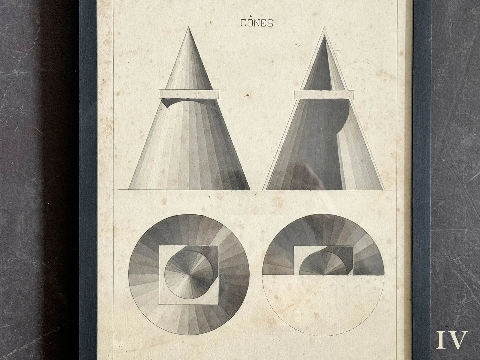 Antique French Monochrome Architectural Prints