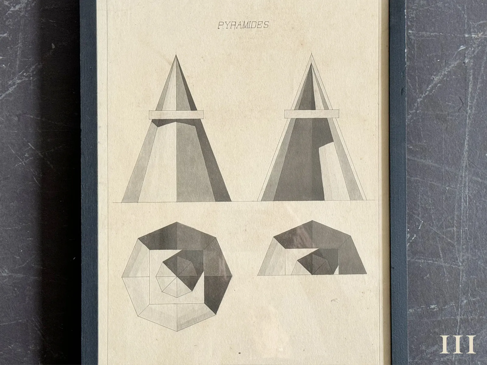 Antique French Monochrome Architectural Prints