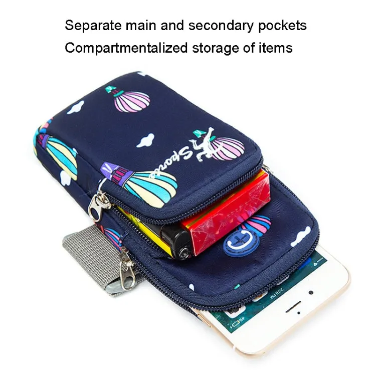 B081 Small Running Phone Arm Bag Outdoor Sports Fitness Bag(Light Pink)