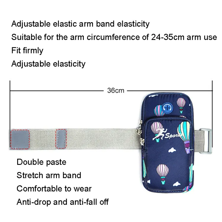 B081 Small Running Phone Arm Bag Outdoor Sports Fitness Bag(Light Pink)