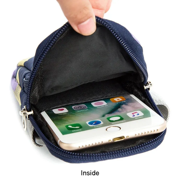 B081 Small Running Phone Arm Bag Outdoor Sports Fitness Bag(Light Pink)