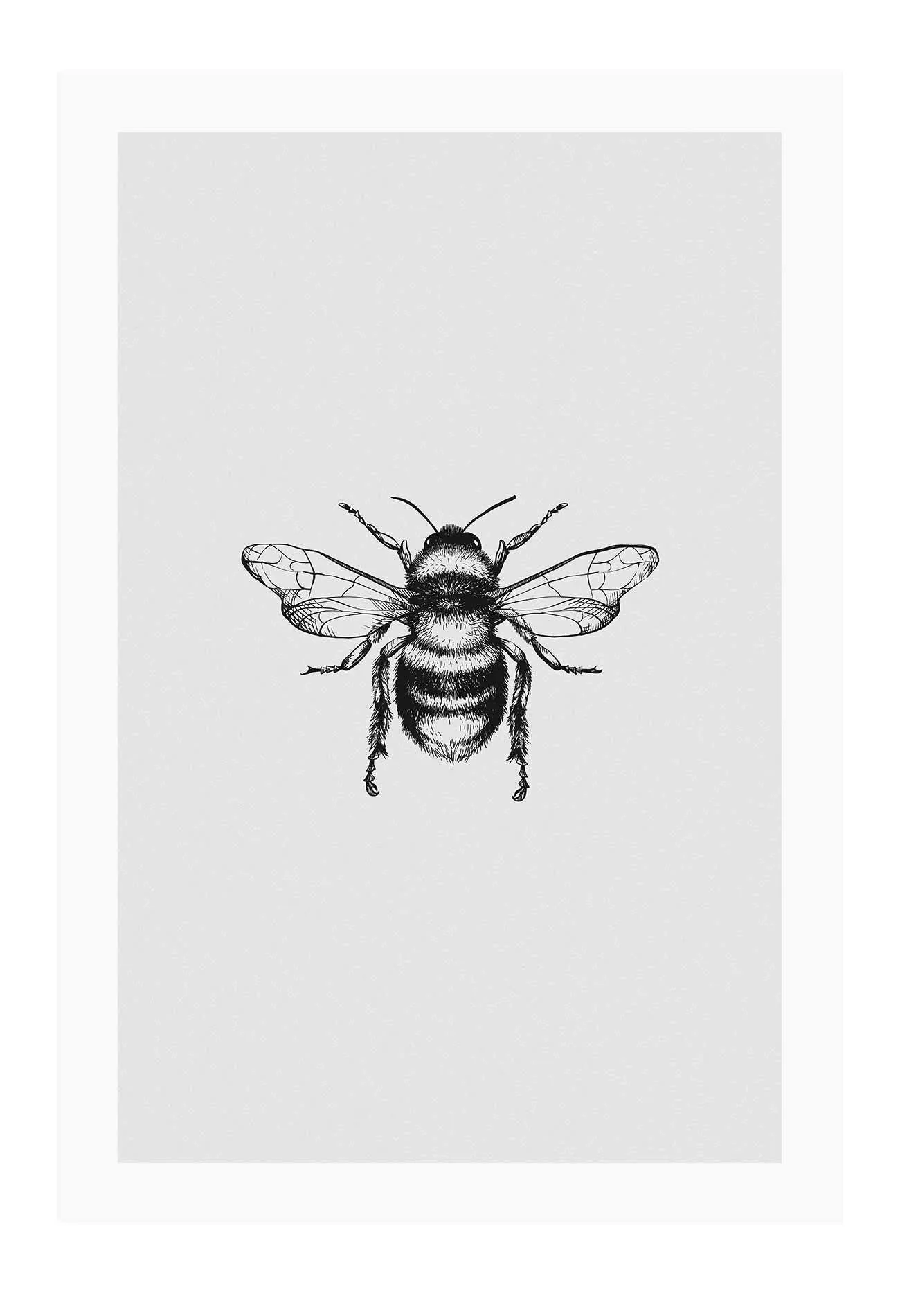 Bee Monochrome