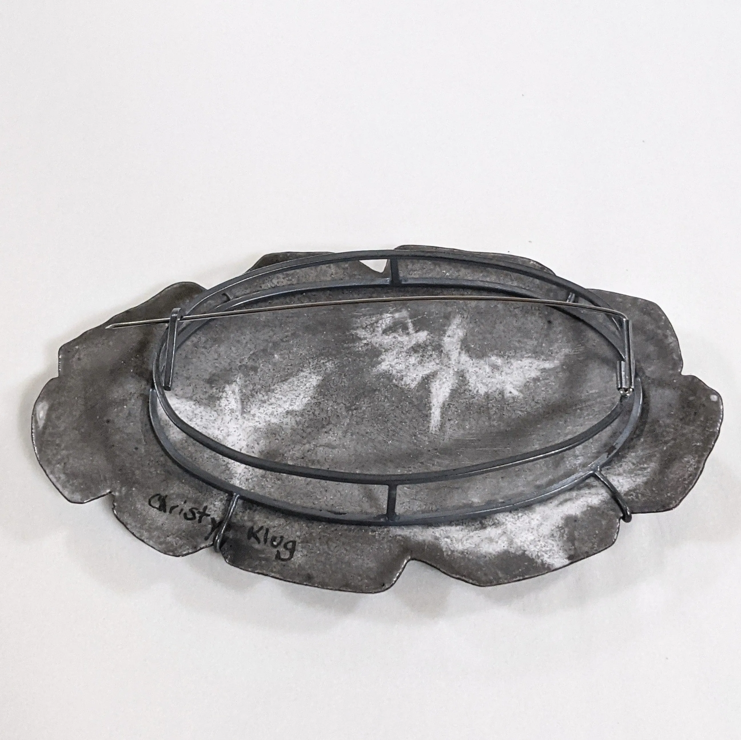 Birds In Flight Oval Pin