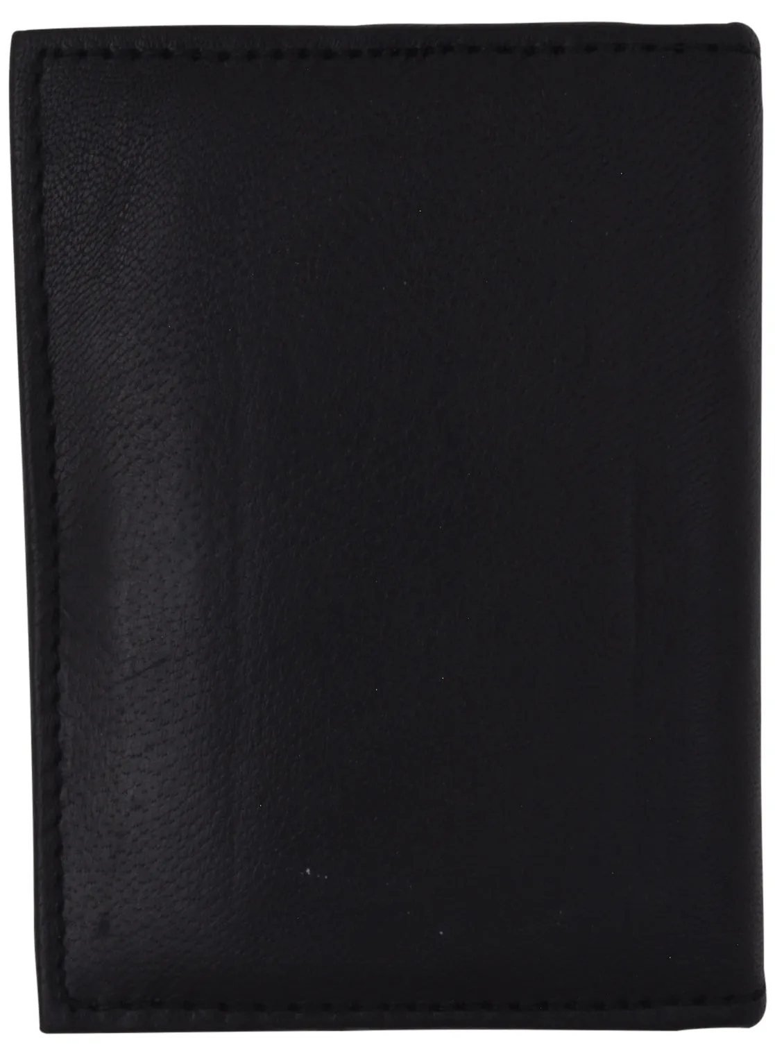Black Mens LEATHER Bifold Wallet ID Credit Card Holder Front Pocket