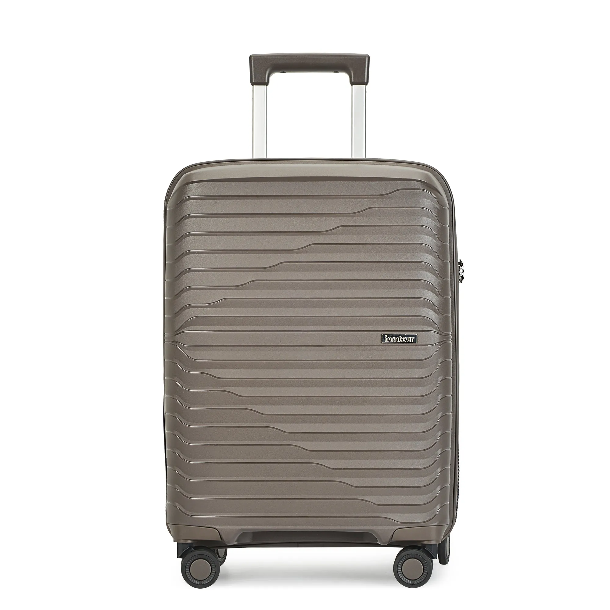 Bontour 'City' 4-wheeled suitcase with TSA lock, M Size 66x43x26 cm,  brown
