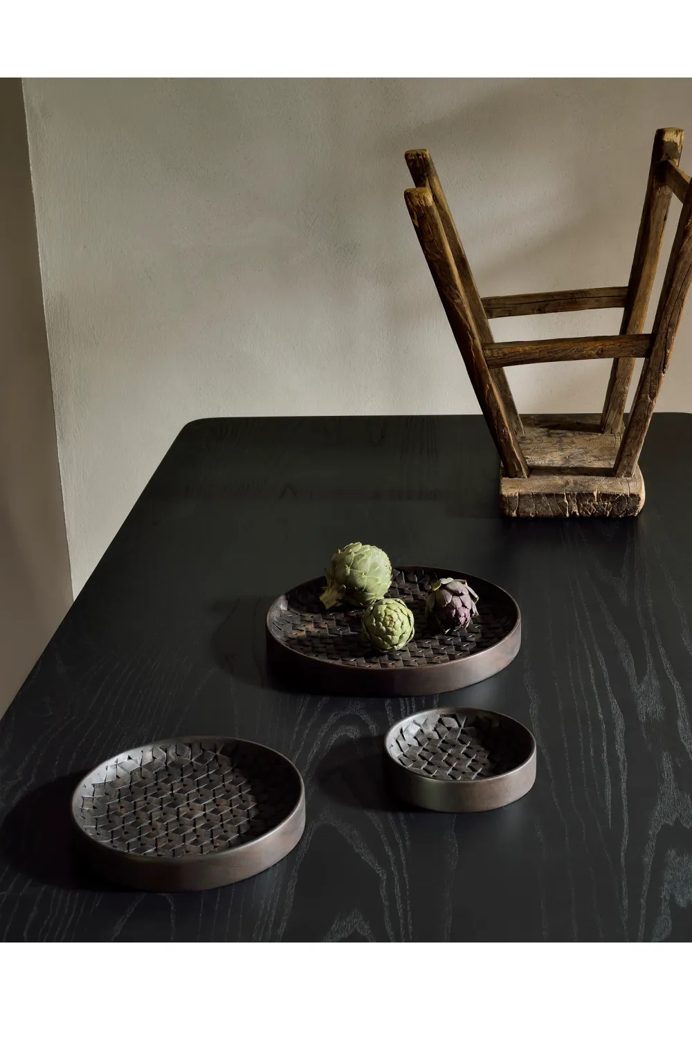Brown Mahogany Bowl Set (3) | Ethnicraft Tampa