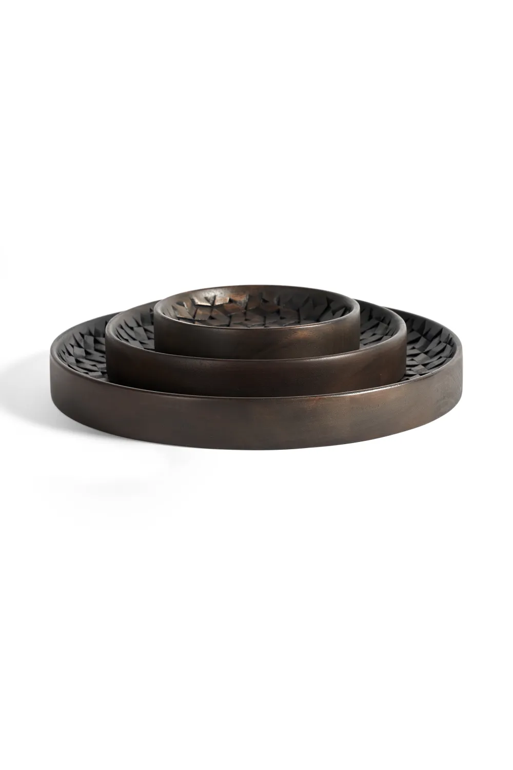 Brown Mahogany Bowl Set (3) | Ethnicraft Tampa