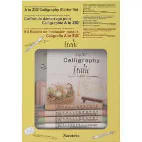 Calligraphy Starter Set Italic A To Zig