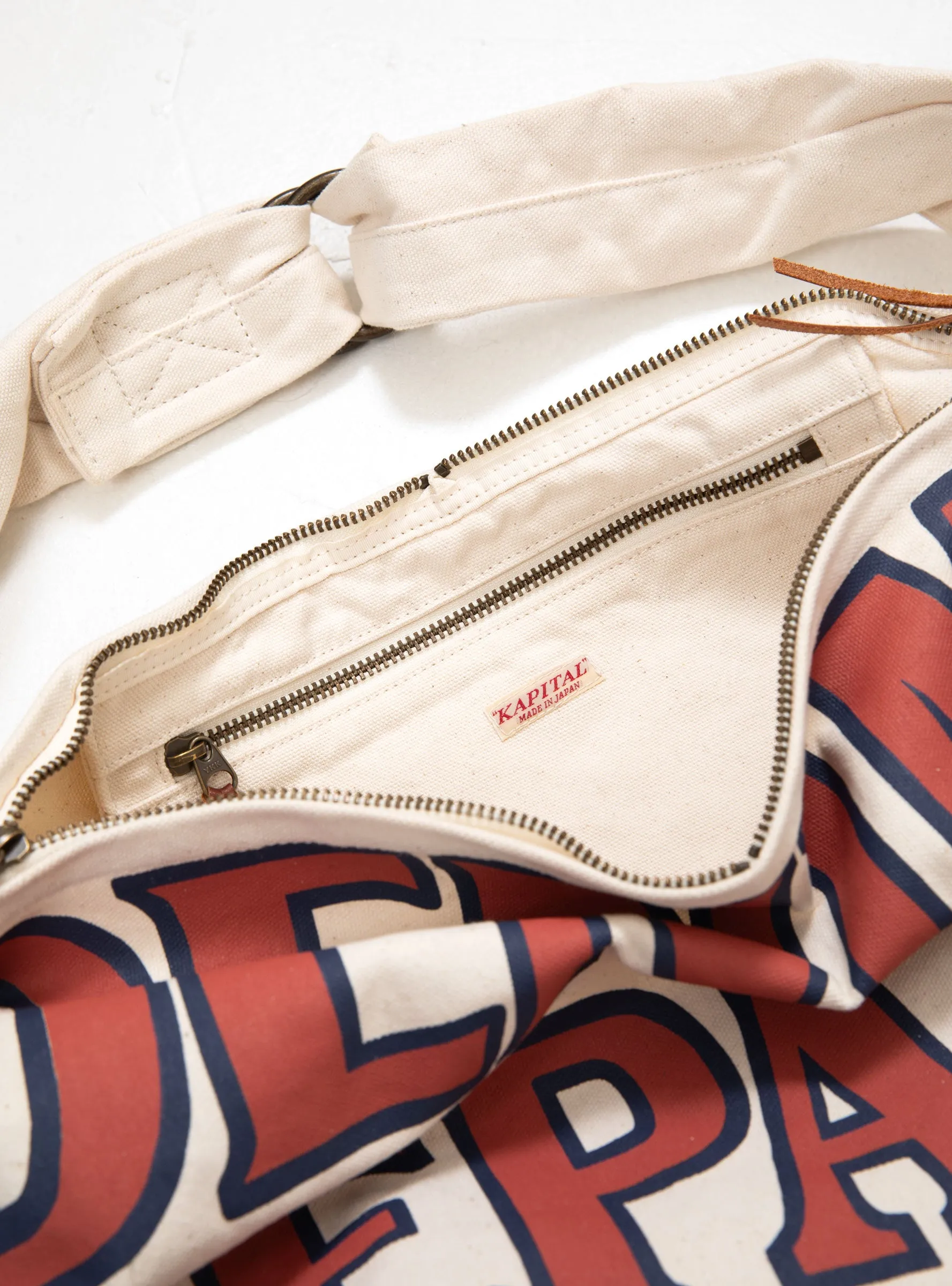 Canvas Denim Repairs Snufkin Bag Ecru