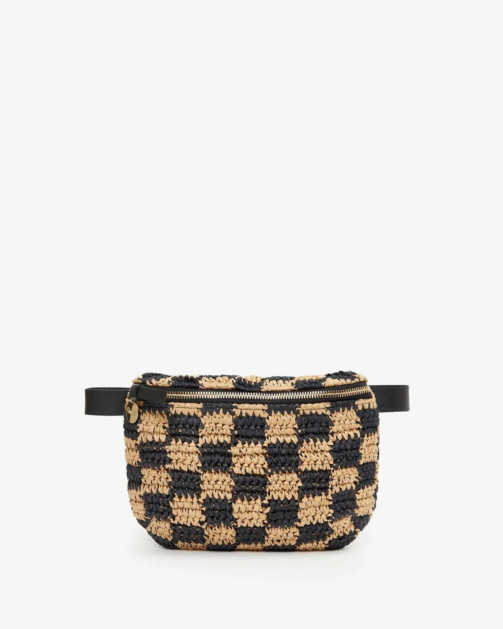 Clare V. Raffia Checker Fanny Pack