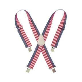 CLC Tool Works Series 110USA Work Suspender, Elastic, Blue/Red/White