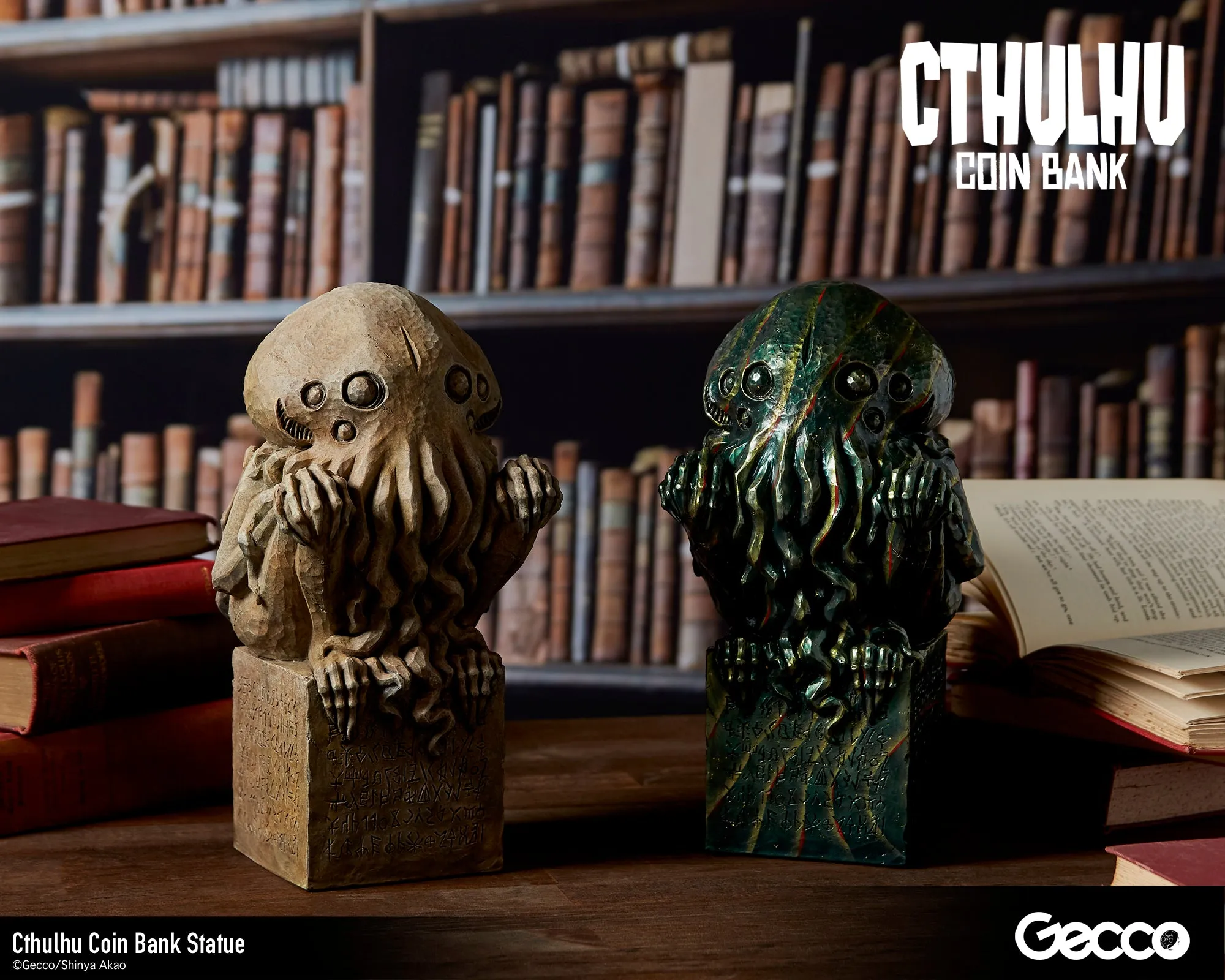 Cthulhu Coin Bank Statue (Stone Color)