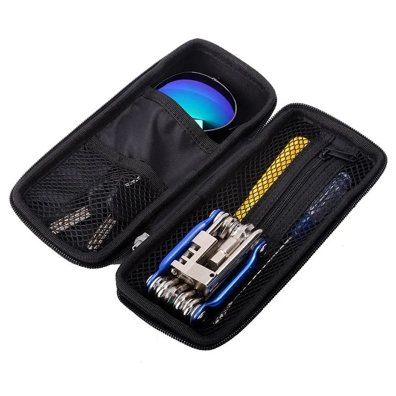 Cycling Bag Road MTB Bike Storage Boxes Capsule Store Glasses Repair Tools Kit Keys Bicycle Tool Cycling Bicycle Bag