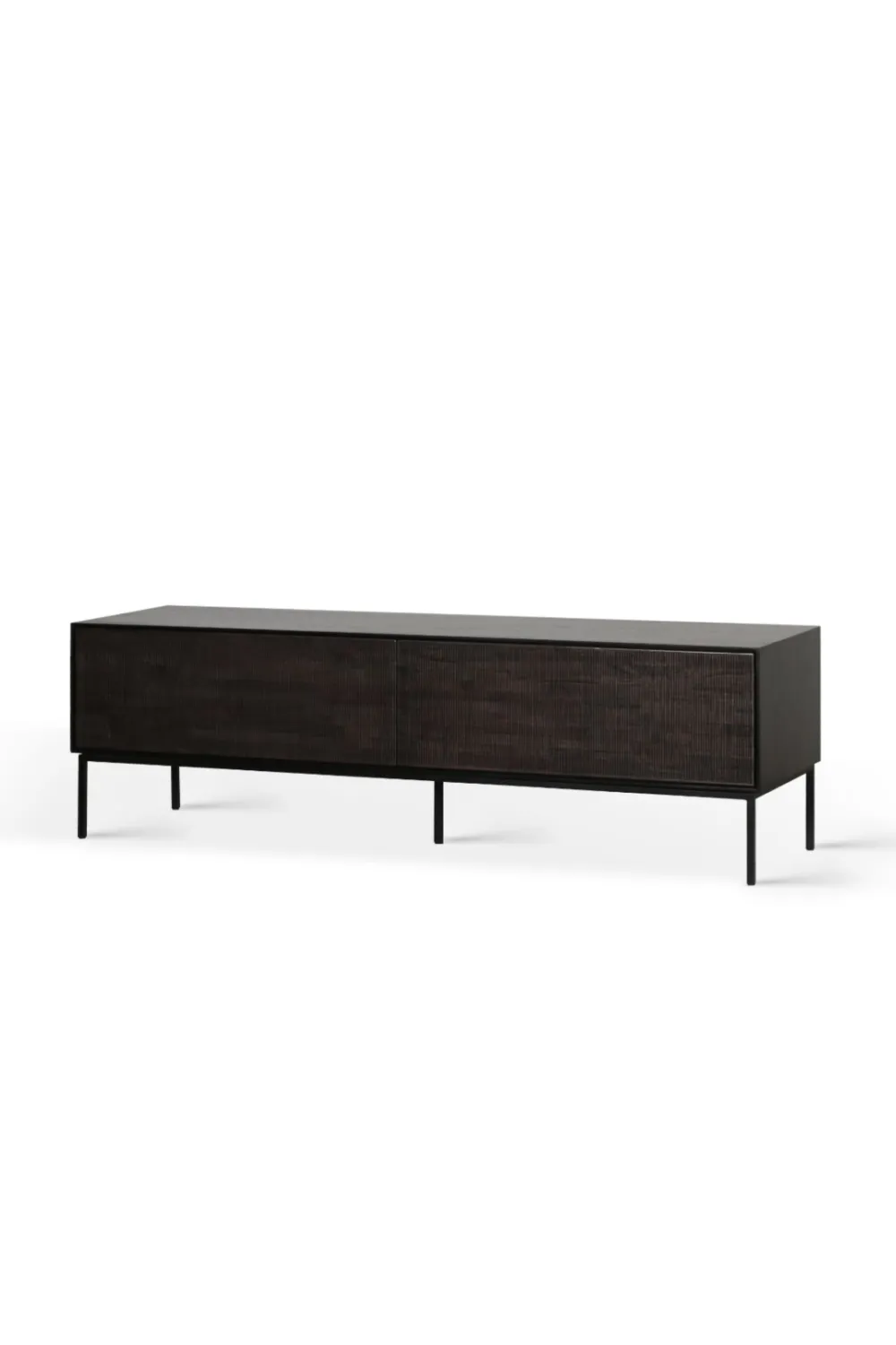 Dark Teak TV Cupboard | Ethnicraft Grooves