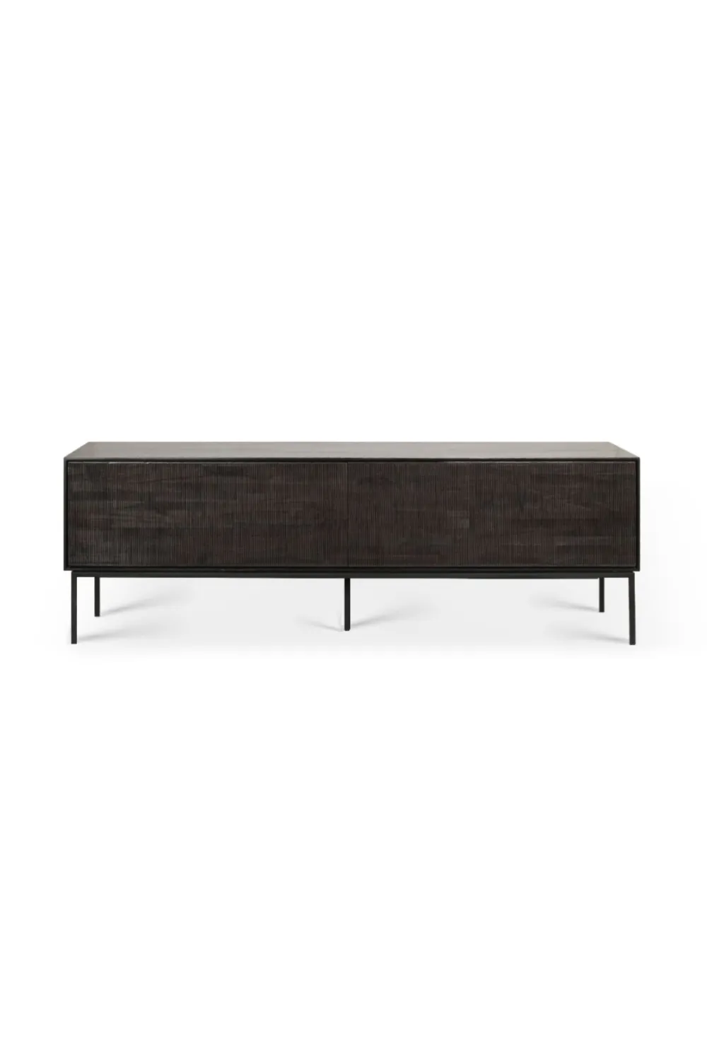 Dark Teak TV Cupboard | Ethnicraft Grooves