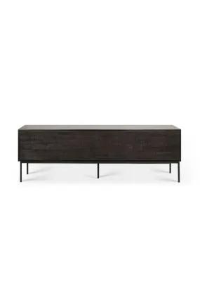 Dark Teak TV Cupboard | Ethnicraft Grooves