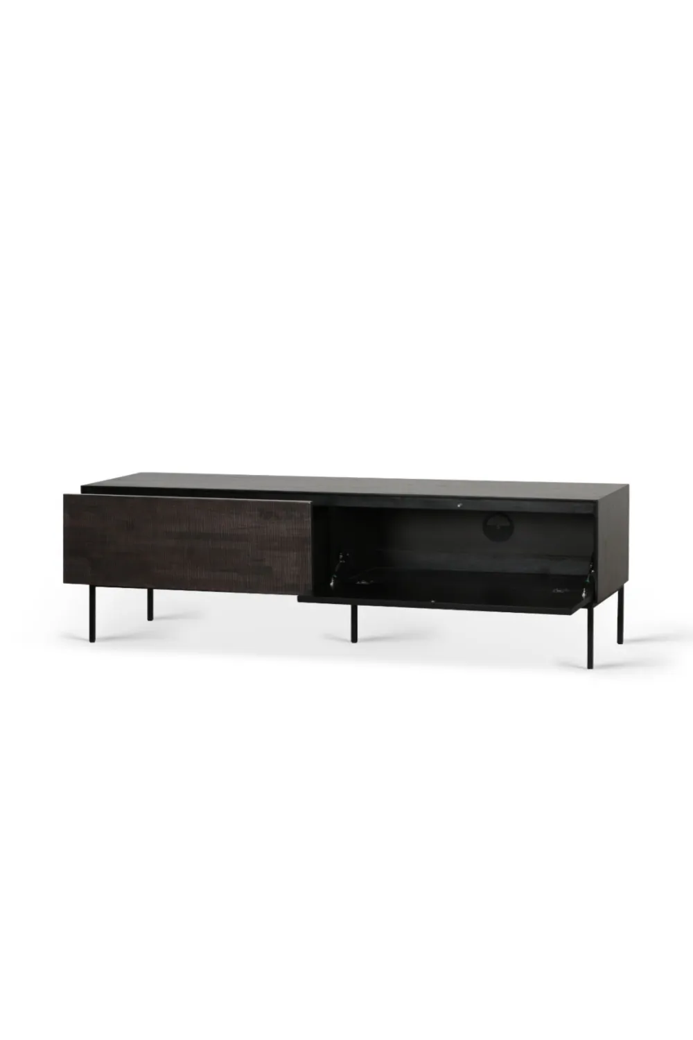 Dark Teak TV Cupboard | Ethnicraft Grooves