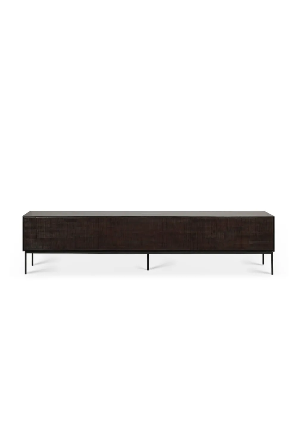Dark Teak TV Cupboard | Ethnicraft Grooves
