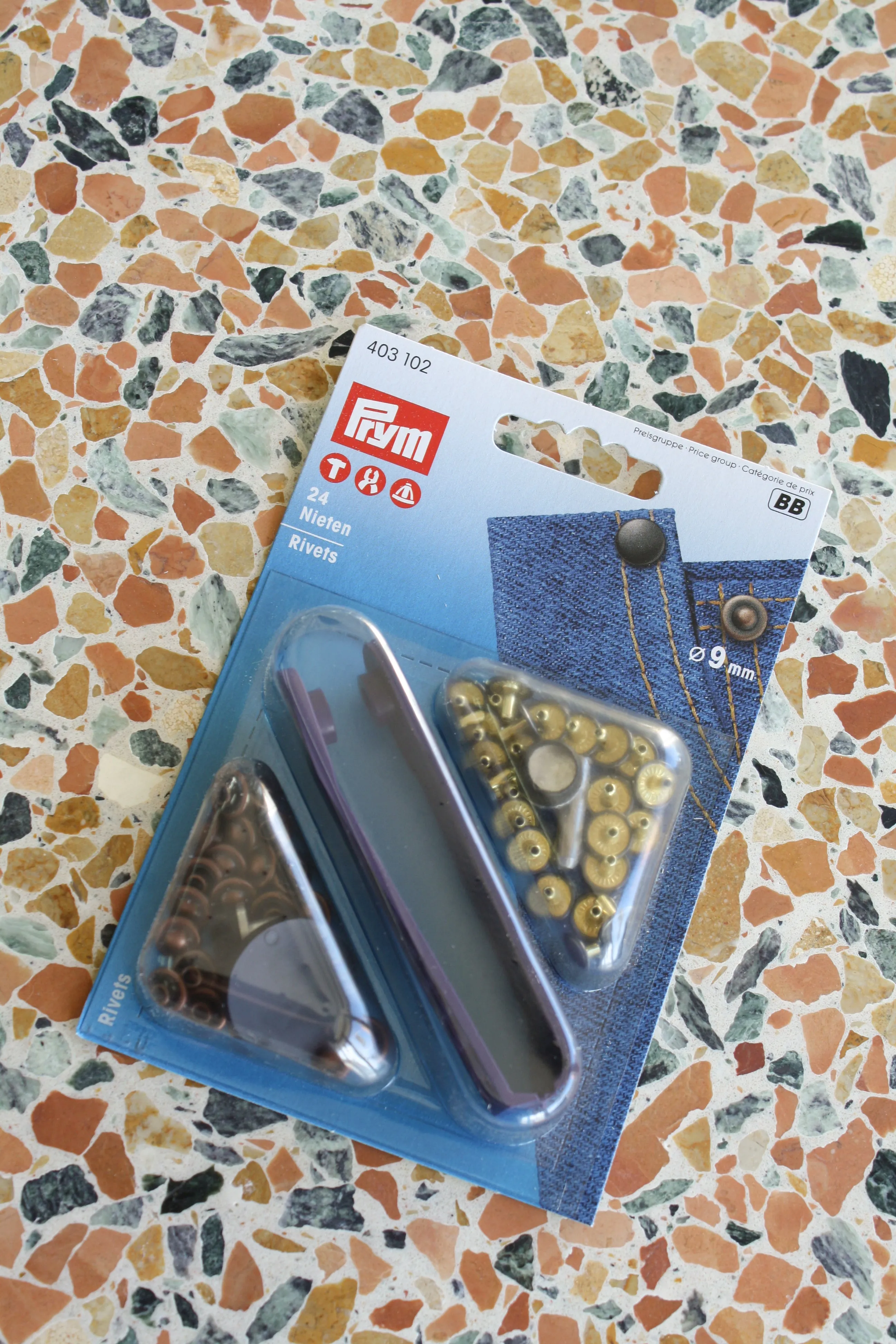 Denim Rivets - Antique Copper| 9mm