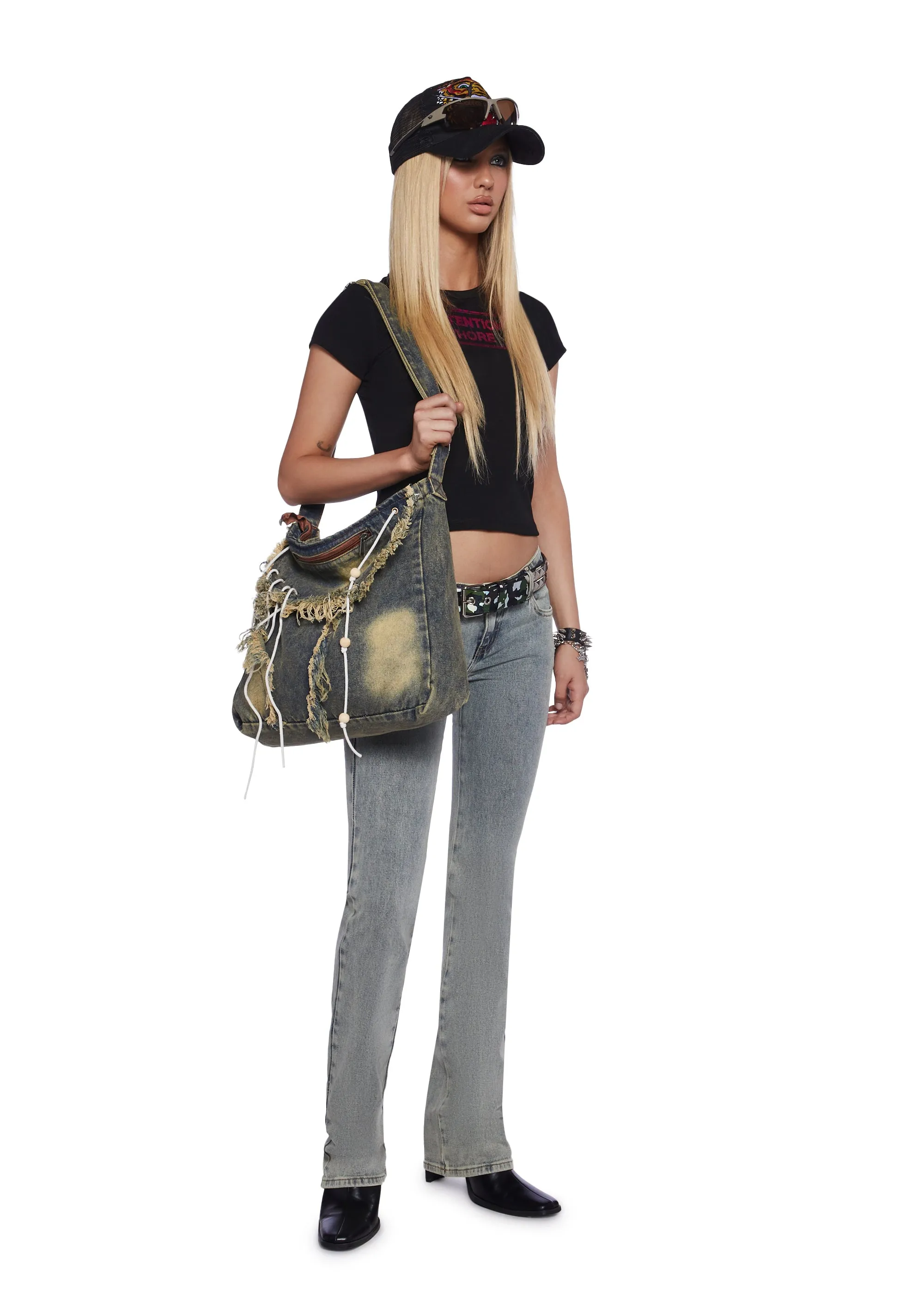 Desert Wind Denim Shoulder Bag