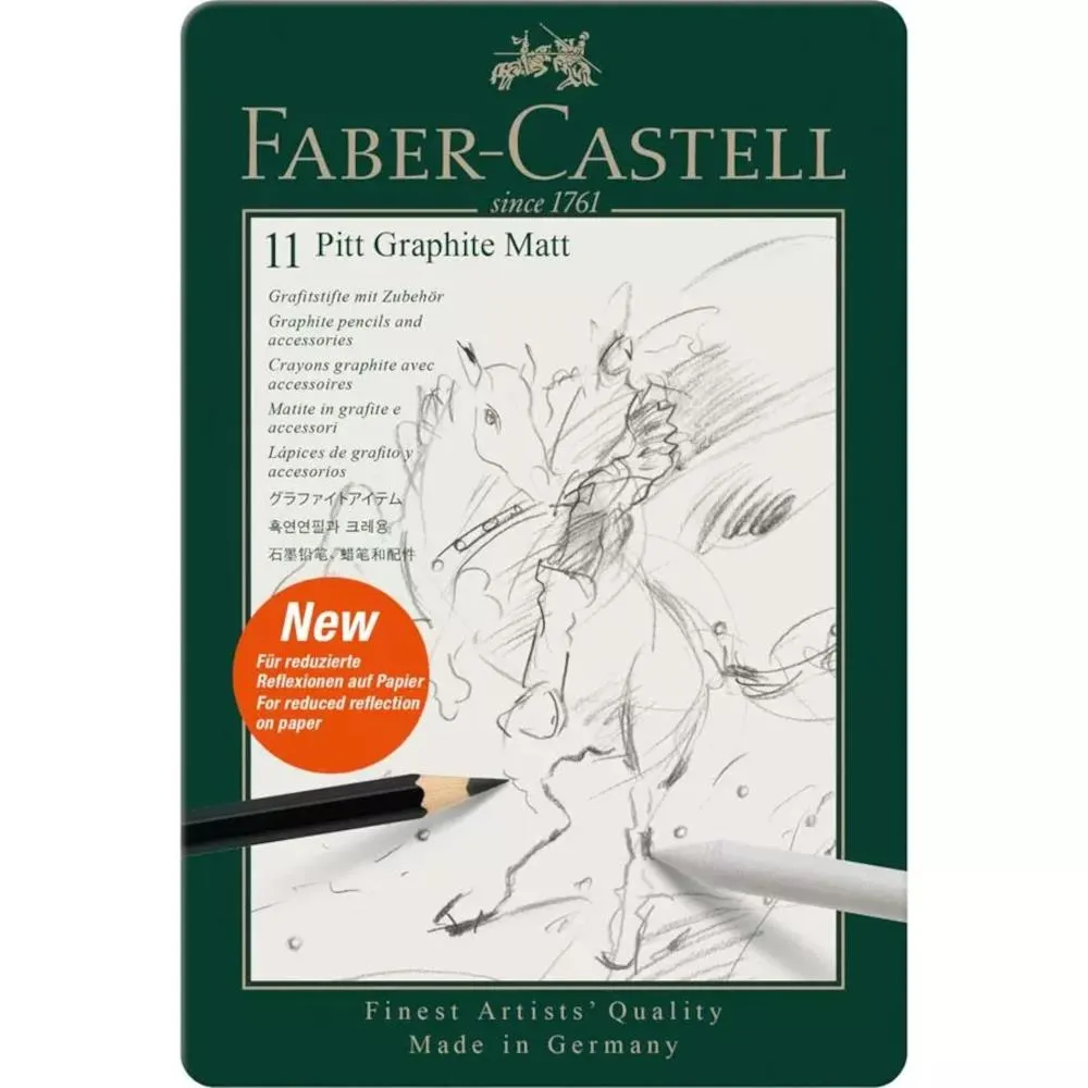 Faber-Castell Pitt Graphite Matt Pencils 12pc Set