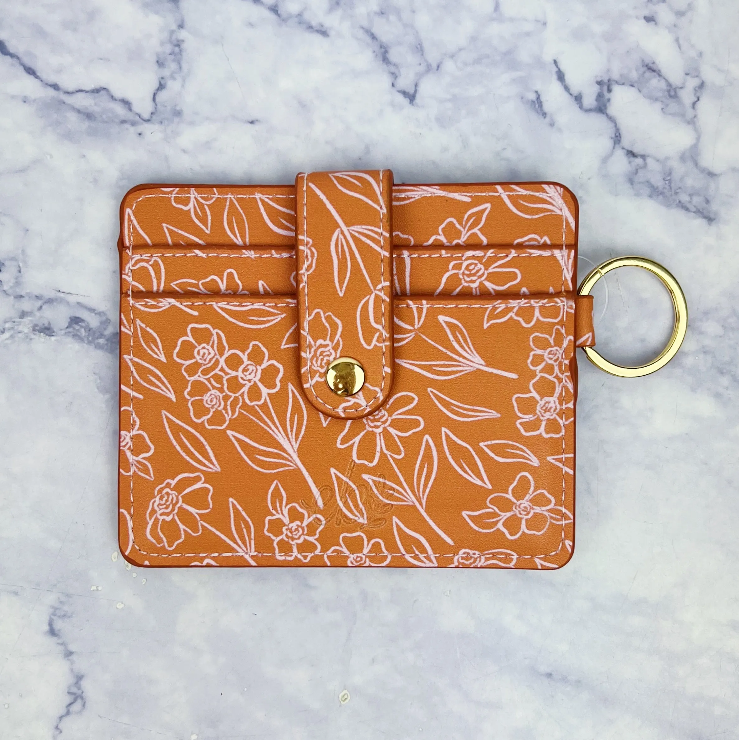 Floral Keychain Wallet