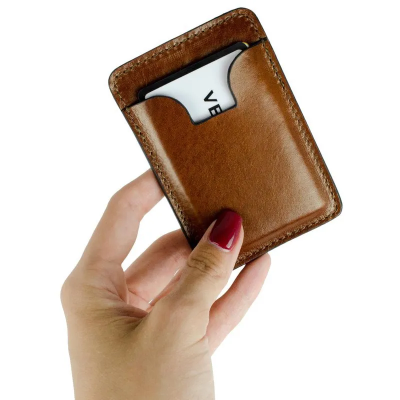 Full Grain Italian Leather Credit Card Case Business Card / Wallet Case - 1984