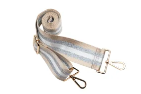 Gold Striped Strap with Gold Hardware