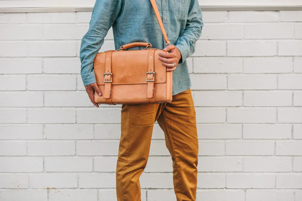 H B LEATHER BAG | CLASSIC RUSSETLEATHER BAG