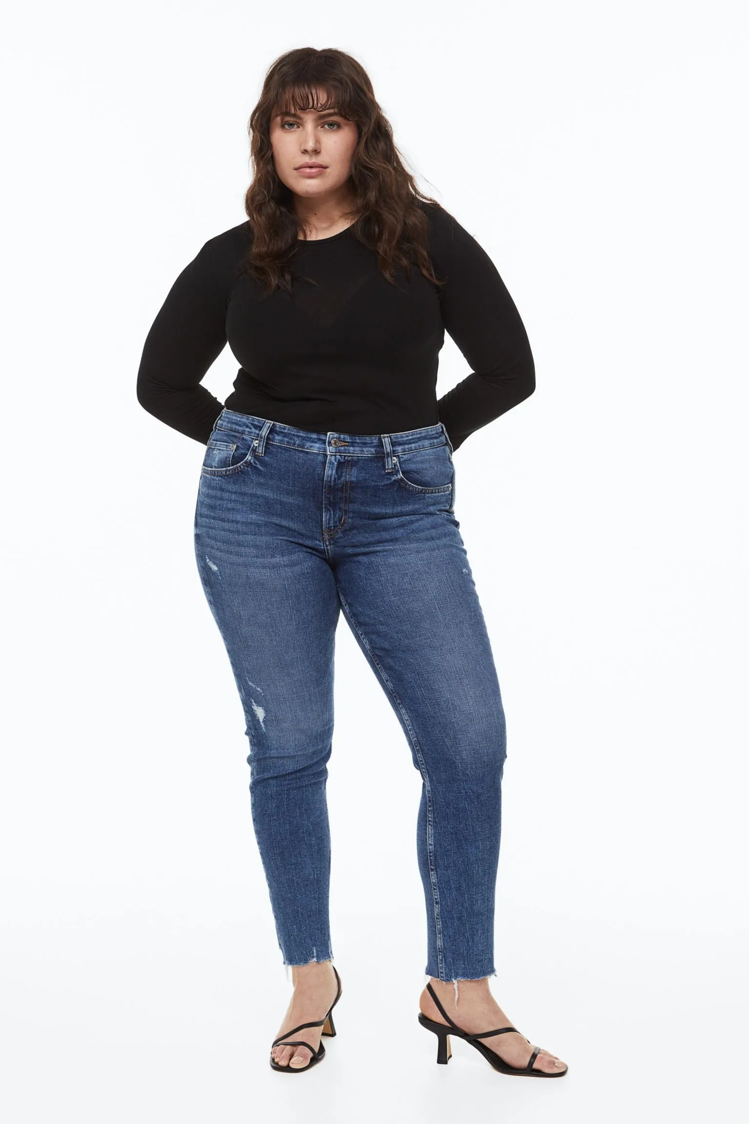 H&M Skinny Ankle jeans, dark blue