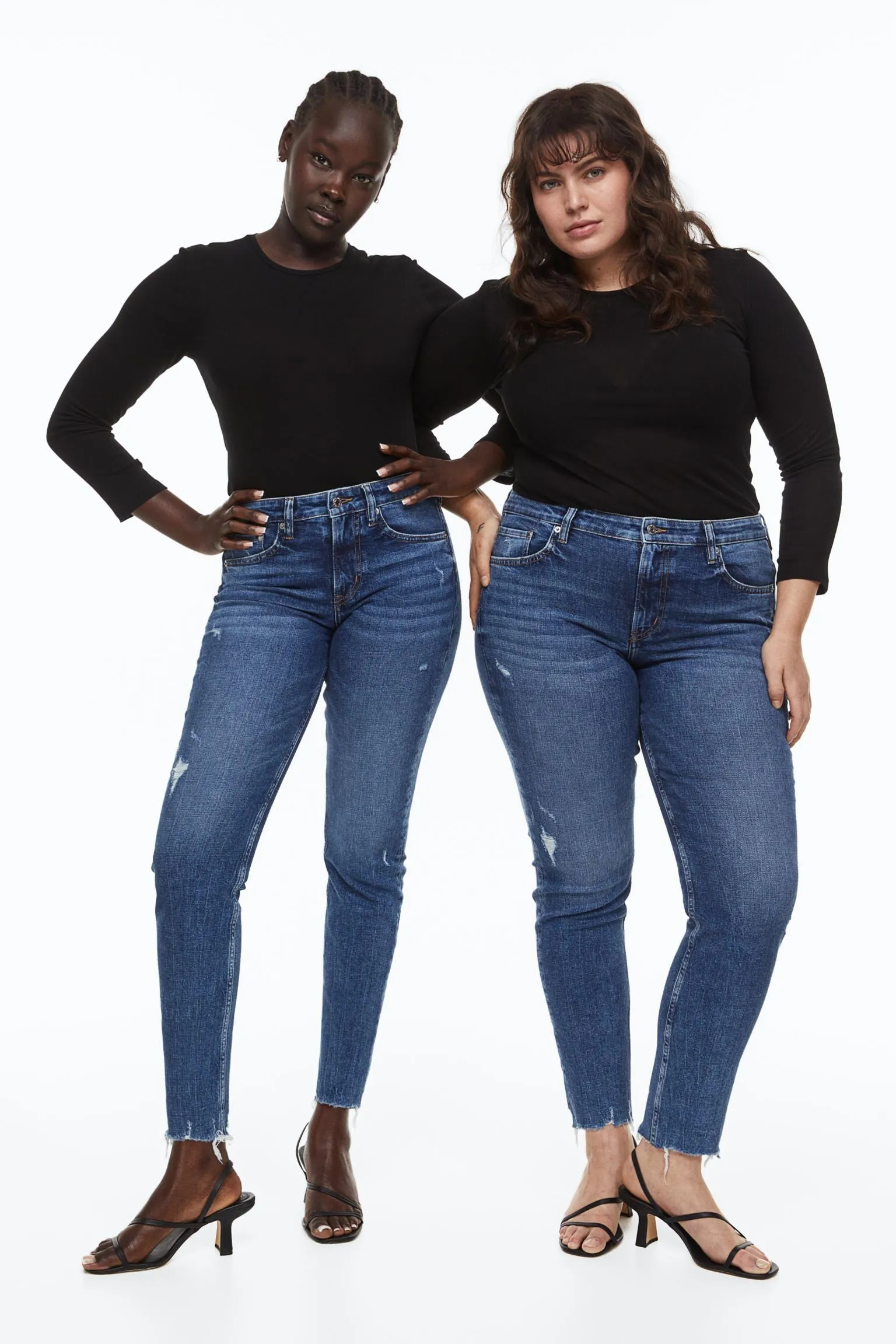 H&M Skinny Ankle jeans, dark blue