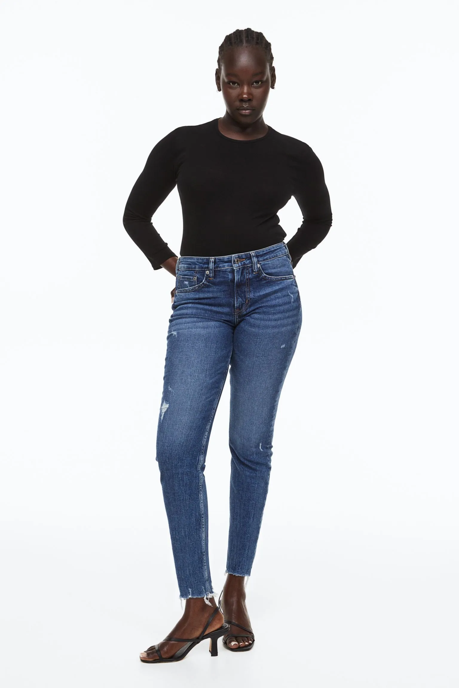 H&M Skinny Ankle jeans, dark blue
