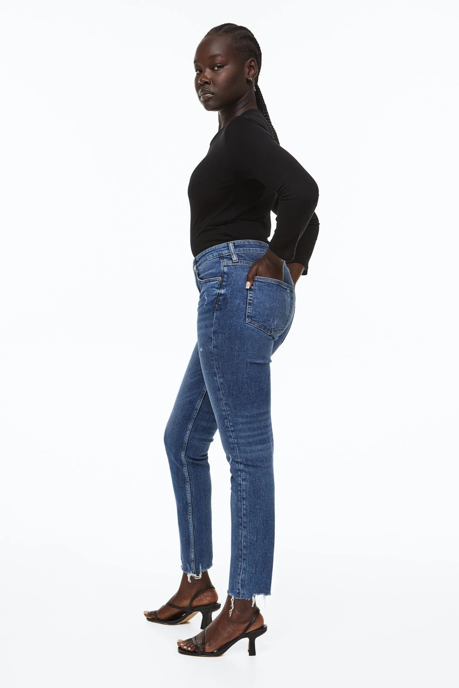 H&M Skinny Ankle jeans, dark blue
