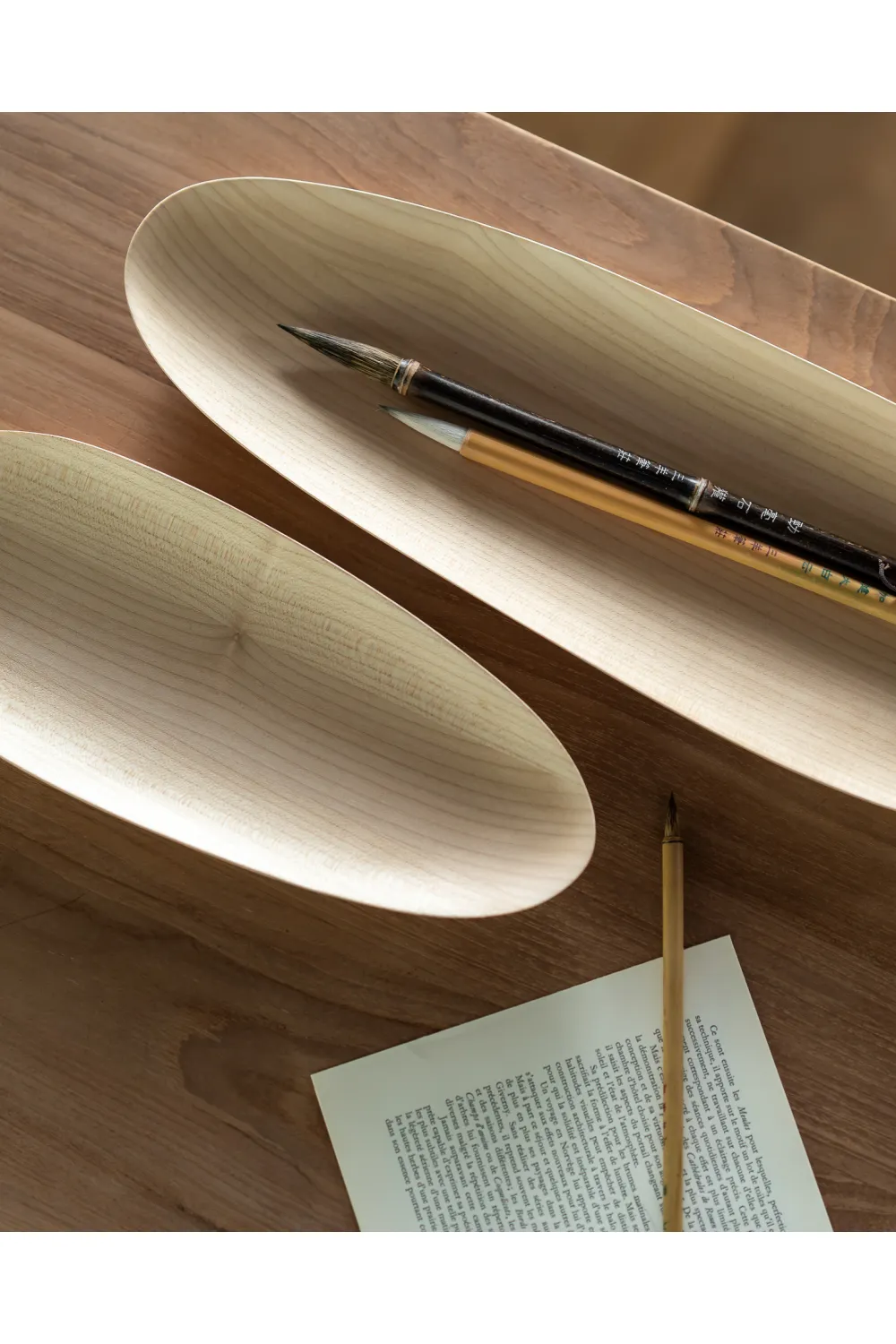 Hand-carved Oval Boards Set (2) | Ethnicraft Thin