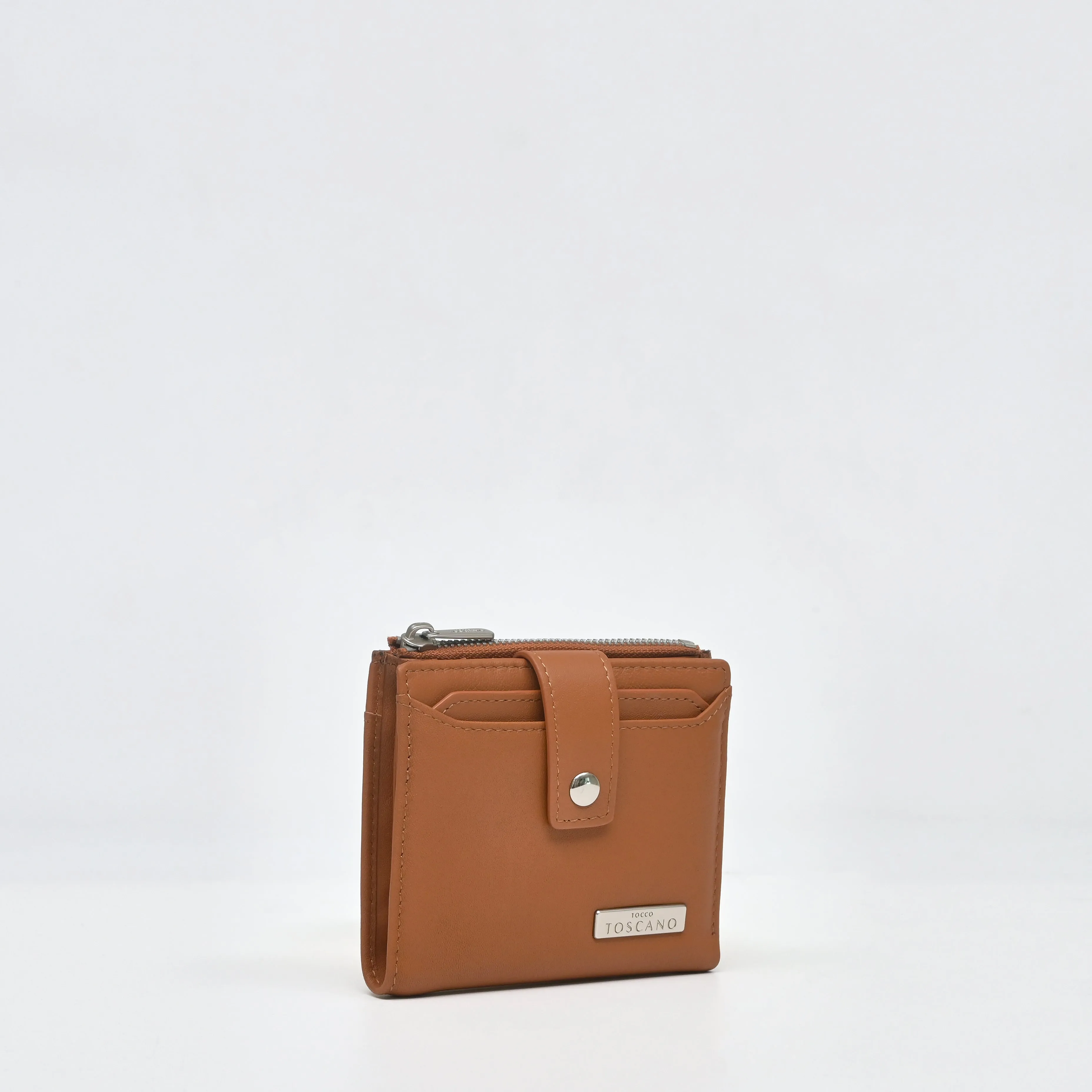 Leather Tri Fold Wallet with adjustable credit card holder - TGCH0812LN3MJ3