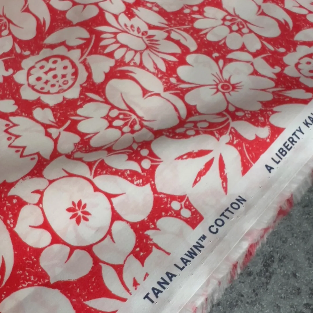 Liberty of London Organic Tana Lawn - Margot Mary (red)