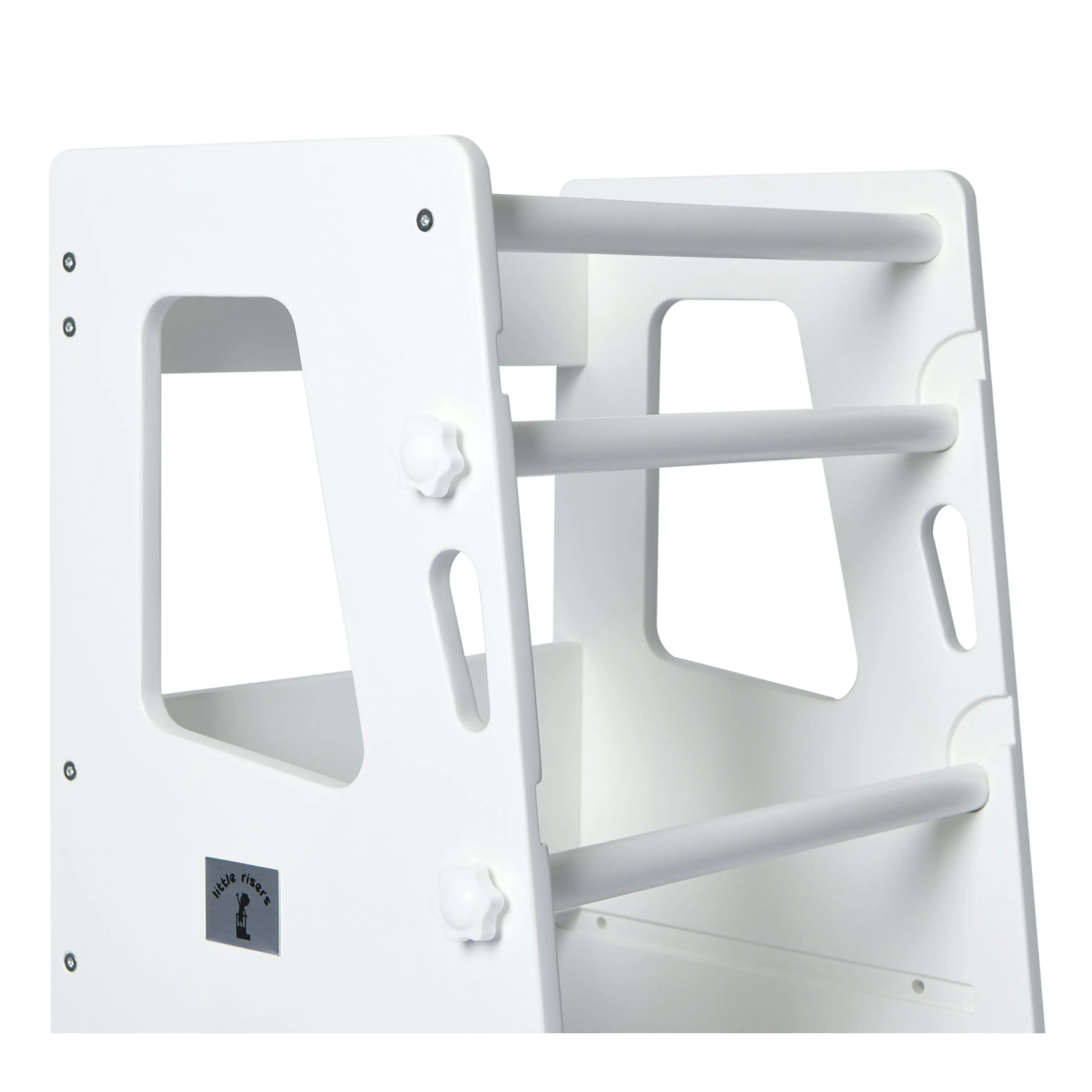 Little Risers Adjustable Learning Tower - White with Magnetic Whiteboard
