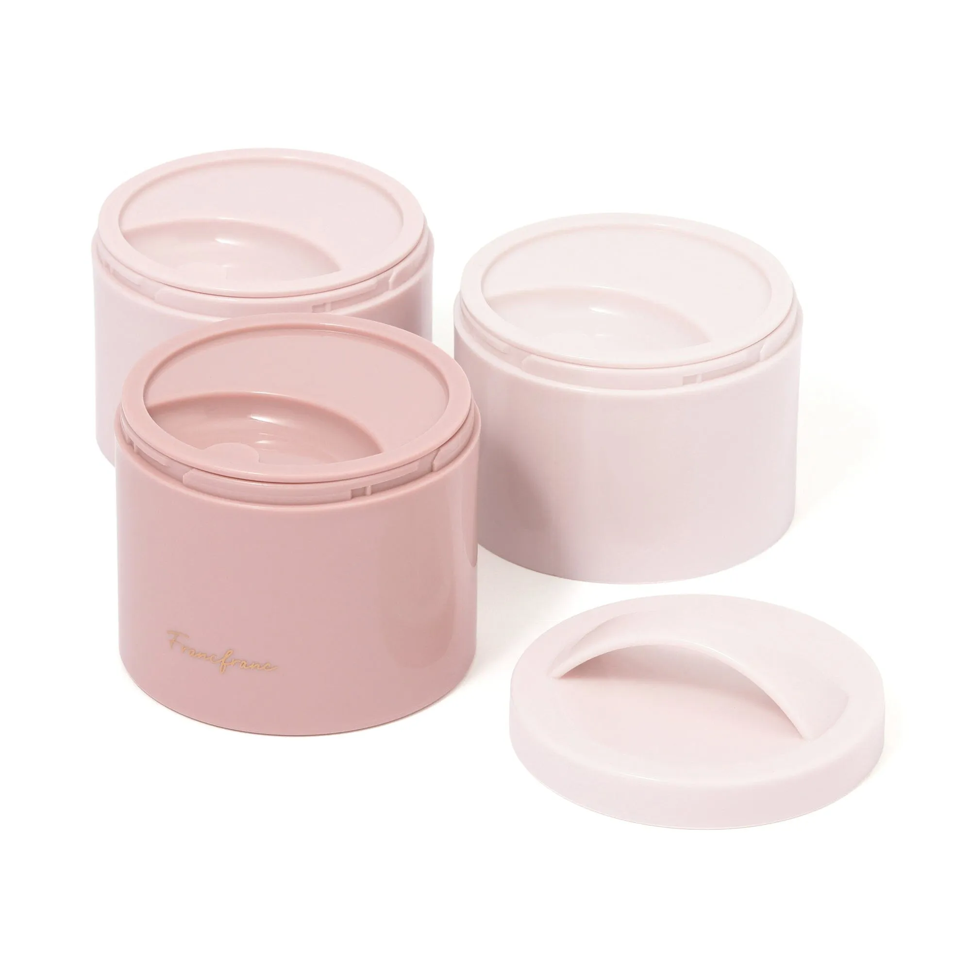 Lunch Box Slim Complete 3 Piece Set Pink