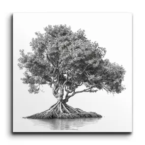 Majestic Tree in Monochrome: Timeless Elegance